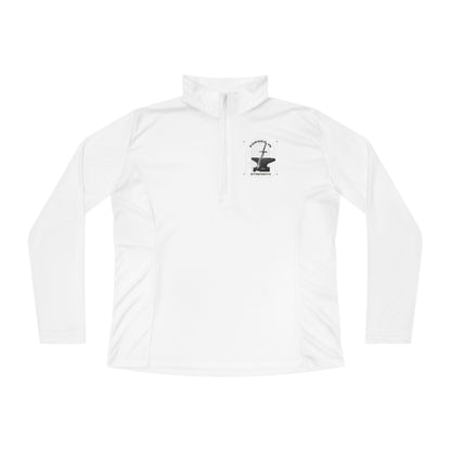 "Forged In Strength" Unisex Ladies Quarter-Zip Pullover - The Shield of Light