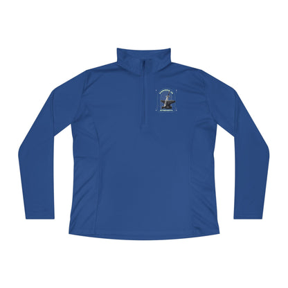 "Forged In Strength" Unisex Ladies Quarter-Zip Pullover - The Shield of Light