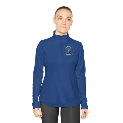 "Forged In Strength" Unisex Ladies Quarter-Zip Pullover - The Shield of Light