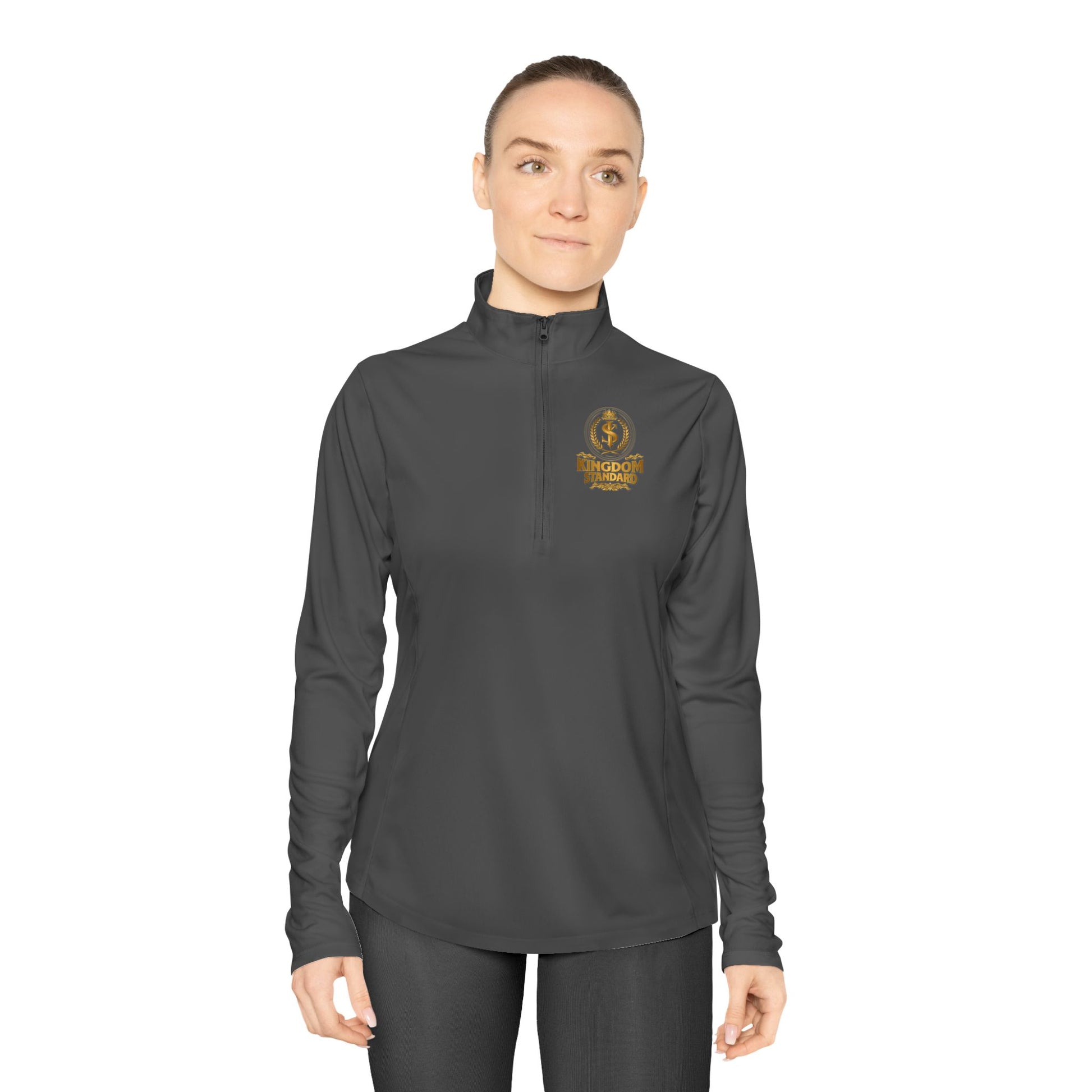"Kingdom Standard" Unisex Ladies Quarter-Zip Pullover - The Shield of Light