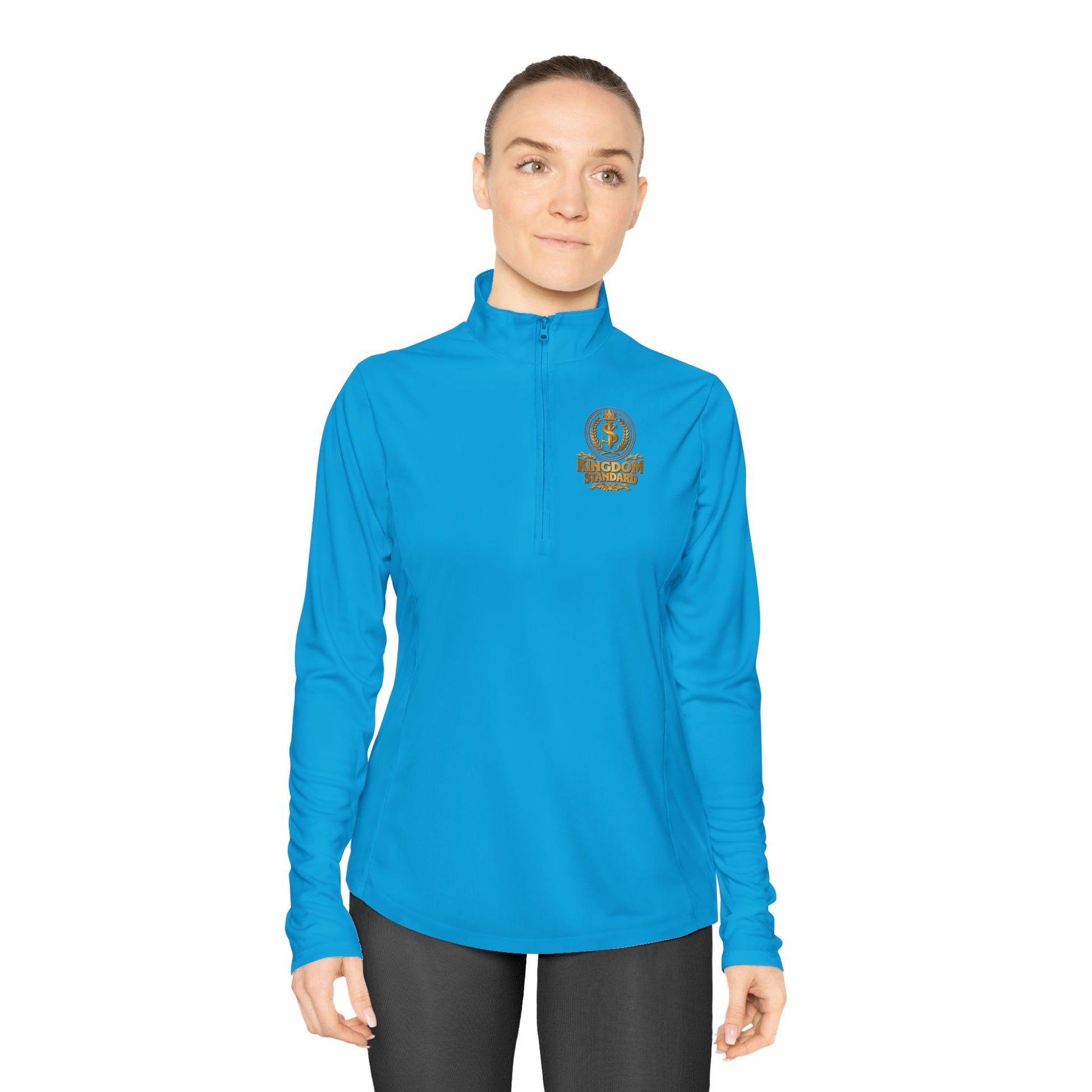 "Kingdom Standard" Unisex Ladies Quarter-Zip Pullover - The Shield of Light
