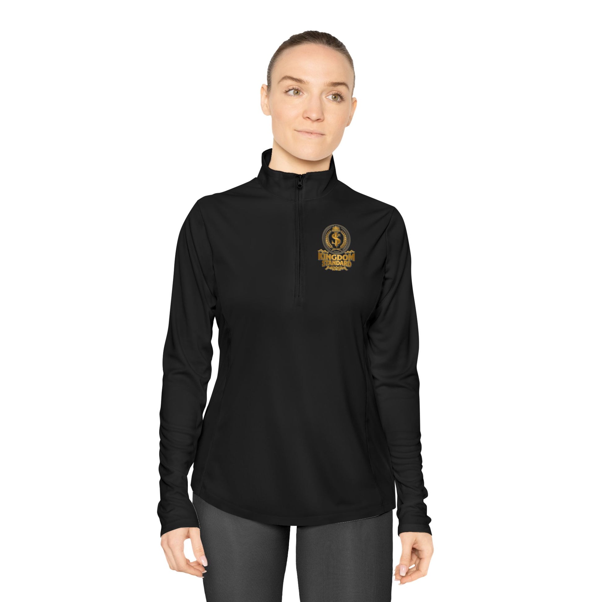 "Kingdom Standard" Unisex Ladies Quarter-Zip Pullover - The Shield of Light
