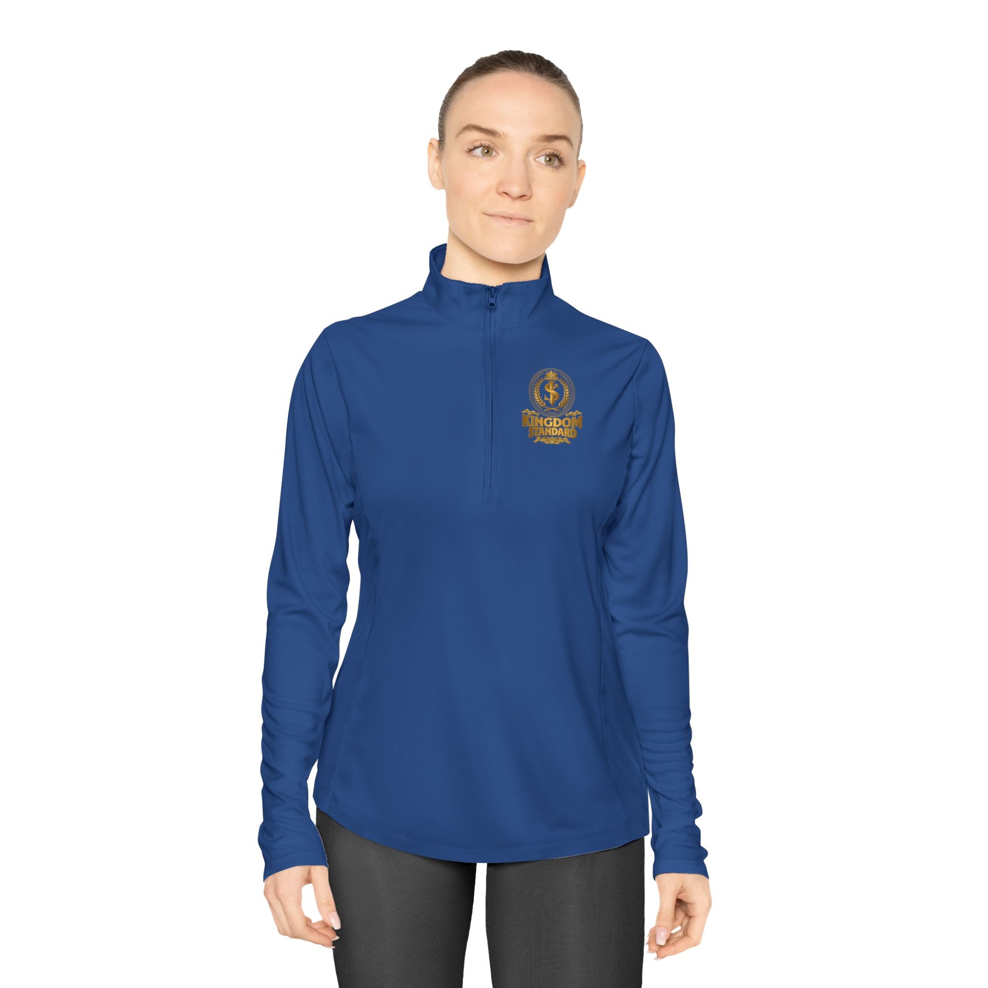 "Kingdom Standard" Unisex Ladies Quarter-Zip Pullover - The Shield of Light
