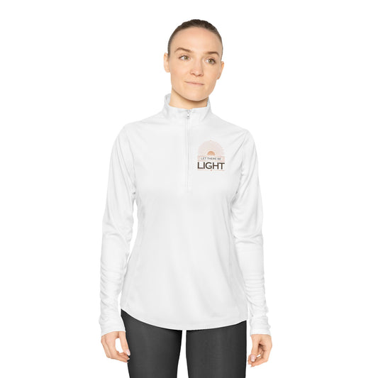 "Let There Be Light" Unisex Ladies Quarter-Zip Pullover - The Shield of Light