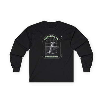 "Forged In Strength" Unisex Long Sleeve Tee - The Shield of Light