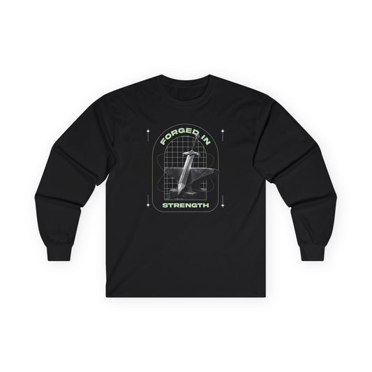 "Forged In Strength" Unisex Long Sleeve Tee - The Shield of Light