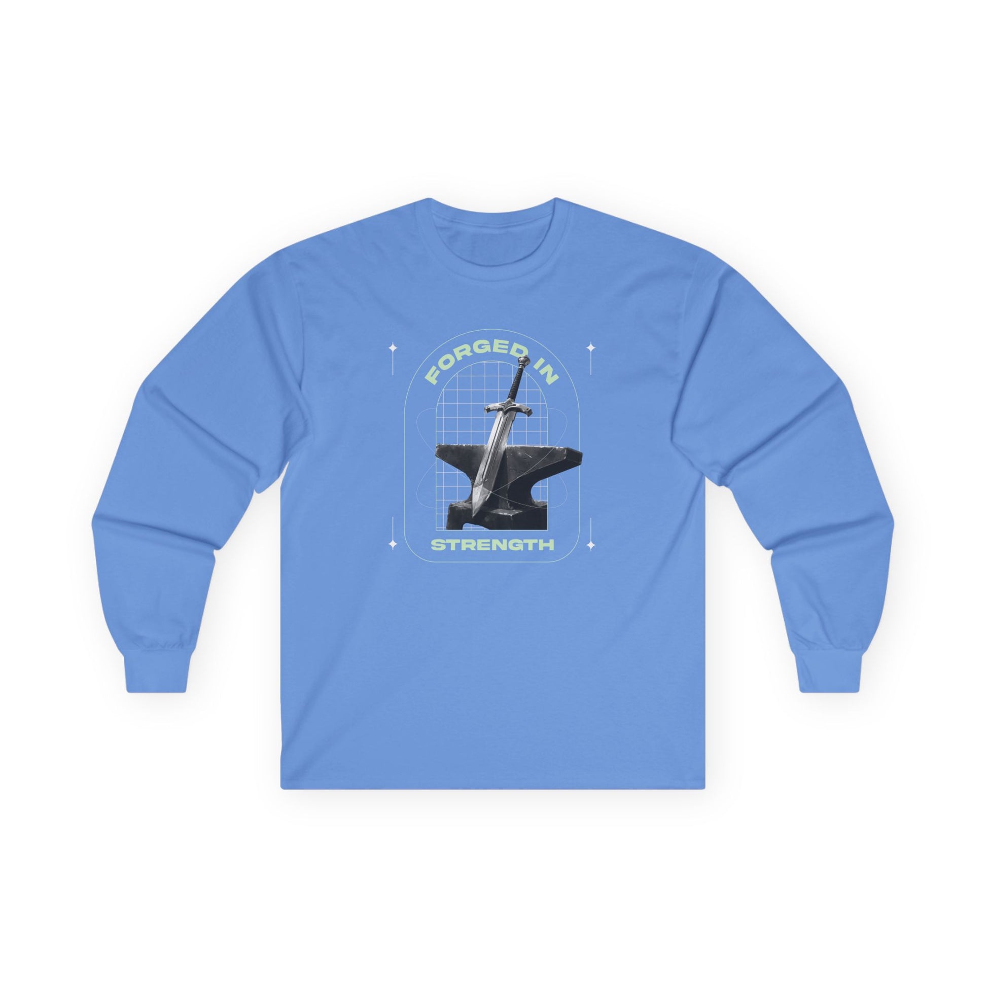 "Forged In Strength" Unisex Long Sleeve Tee - The Shield of Light