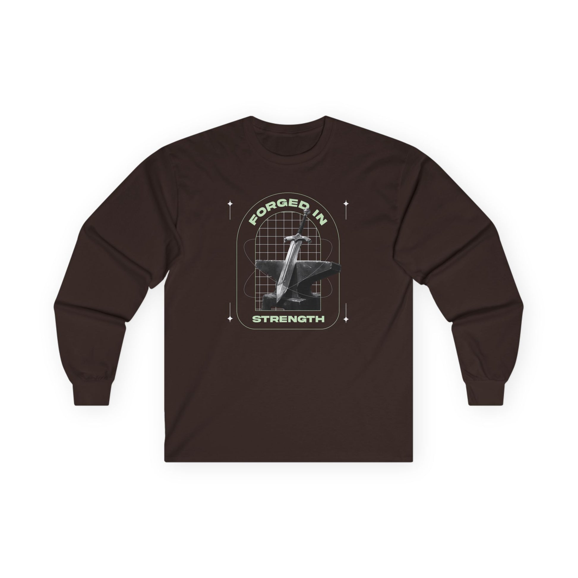 "Forged In Strength" Unisex Long Sleeve Tee - The Shield of Light
