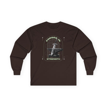"Forged In Strength" Unisex Long Sleeve Tee - The Shield of Light