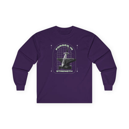 "Forged In Strength" Unisex Long Sleeve Tee - The Shield of Light