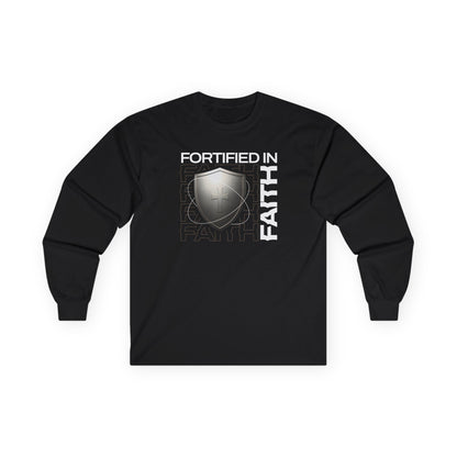"Fortified In Faith " Unisex Long Sleeve Tee - The Shield of Light