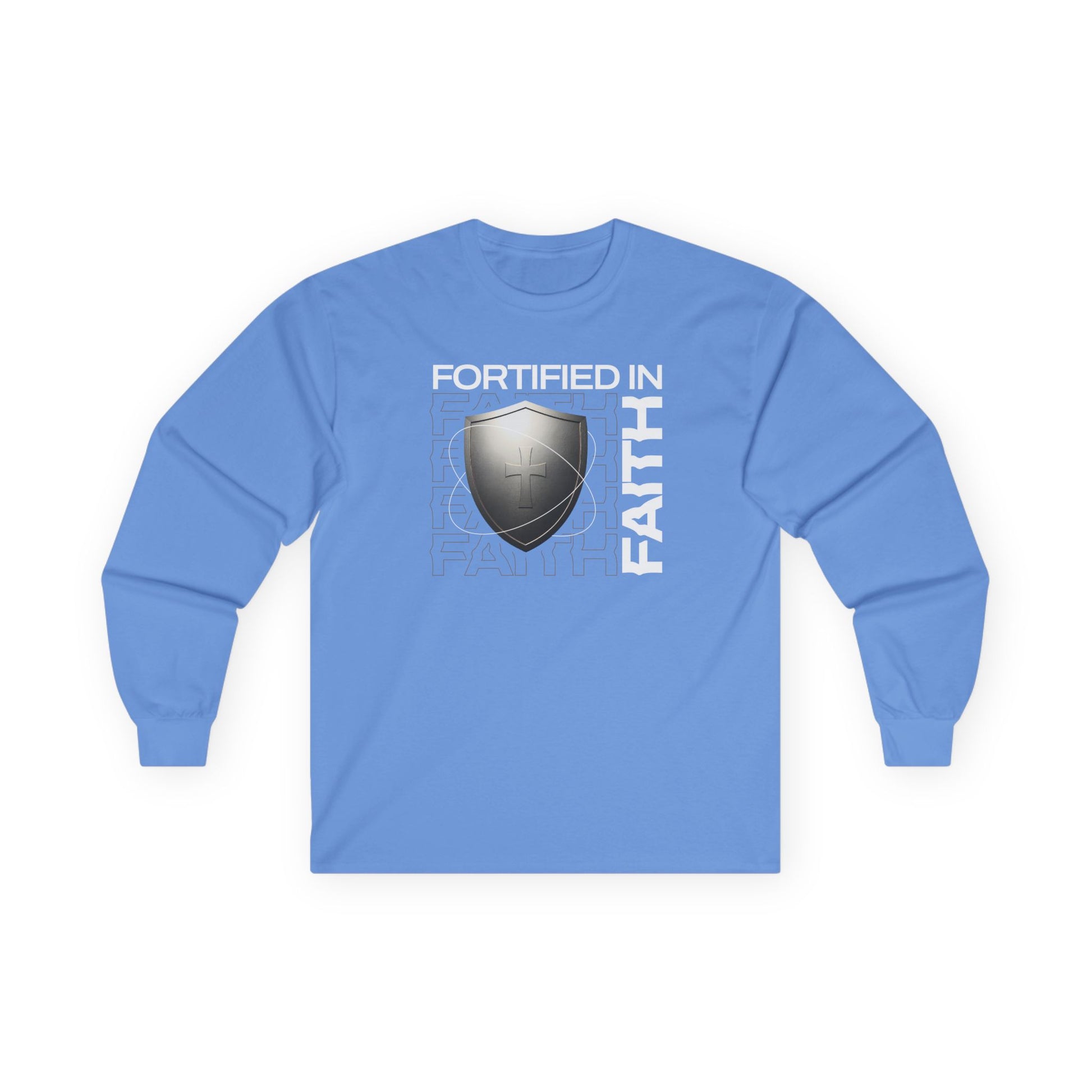 "Fortified In Faith " Unisex Long Sleeve Tee - The Shield of Light