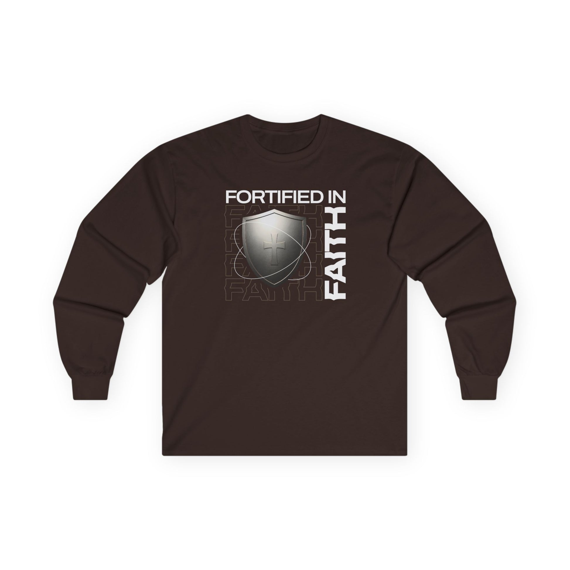 "Fortified In Faith " Unisex Long Sleeve Tee - The Shield of Light