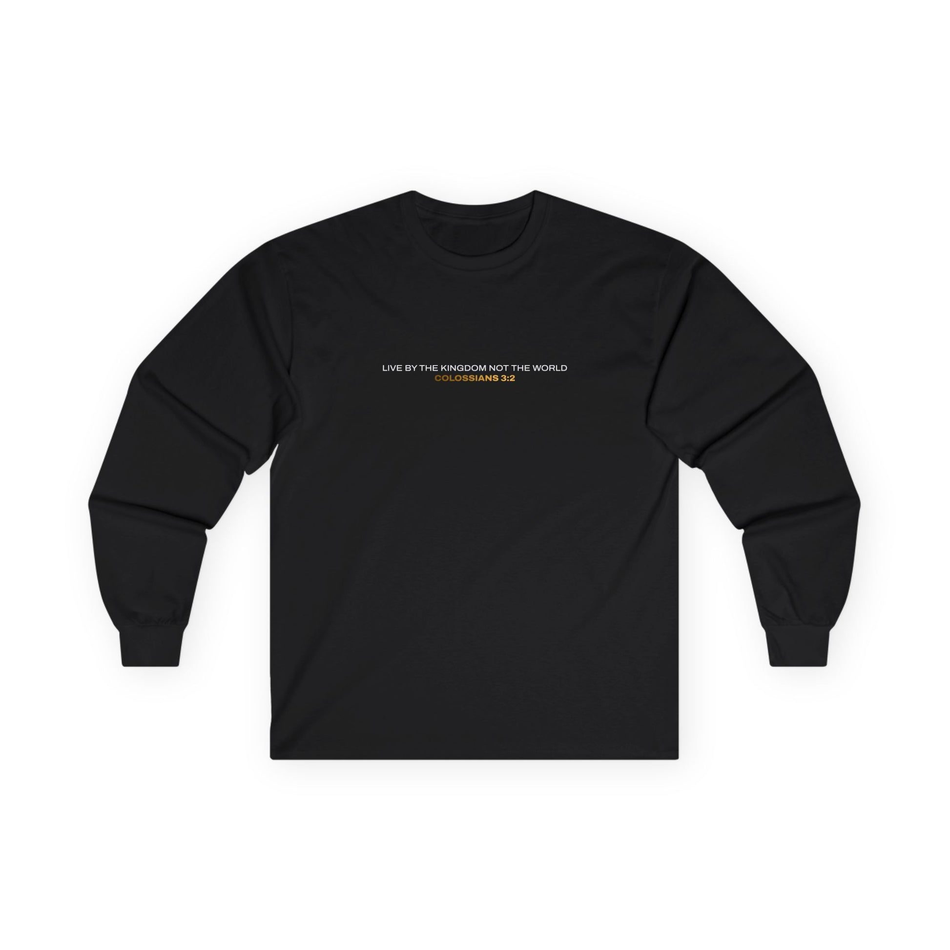 "Live By the Kingdom Not the World Colossians 3:2" Unisex Long Sleeve Tee - The Shield of Light