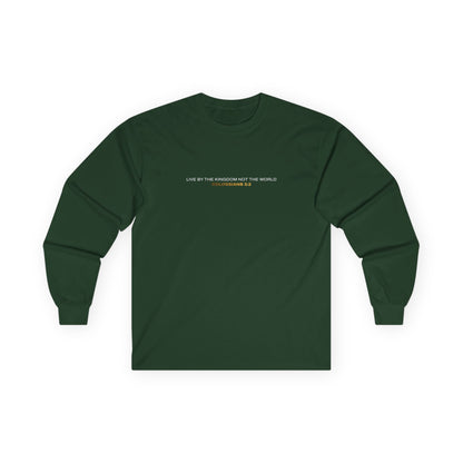 "Live By the Kingdom Not the World Colossians 3:2" Unisex Long Sleeve Tee - The Shield of Light