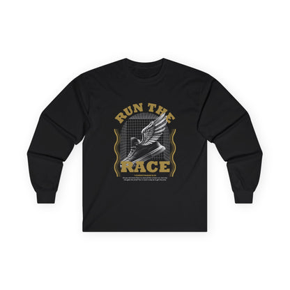 "Run The Race "  Unisex Long Sleeve Tee - The Shield of Light