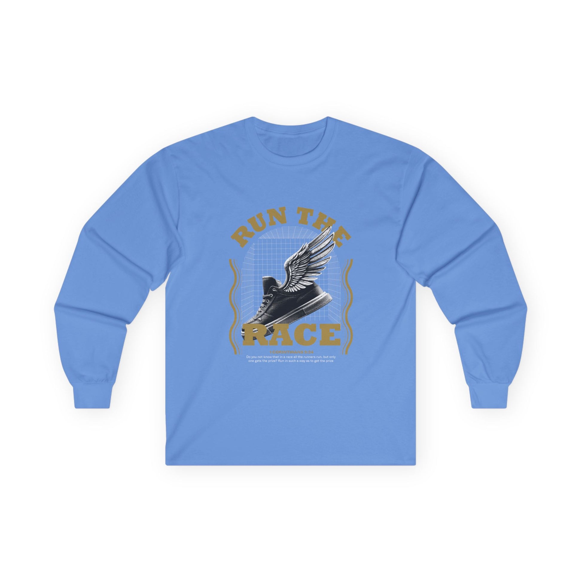 "Run The Race "  Unisex Long Sleeve Tee - The Shield of Light