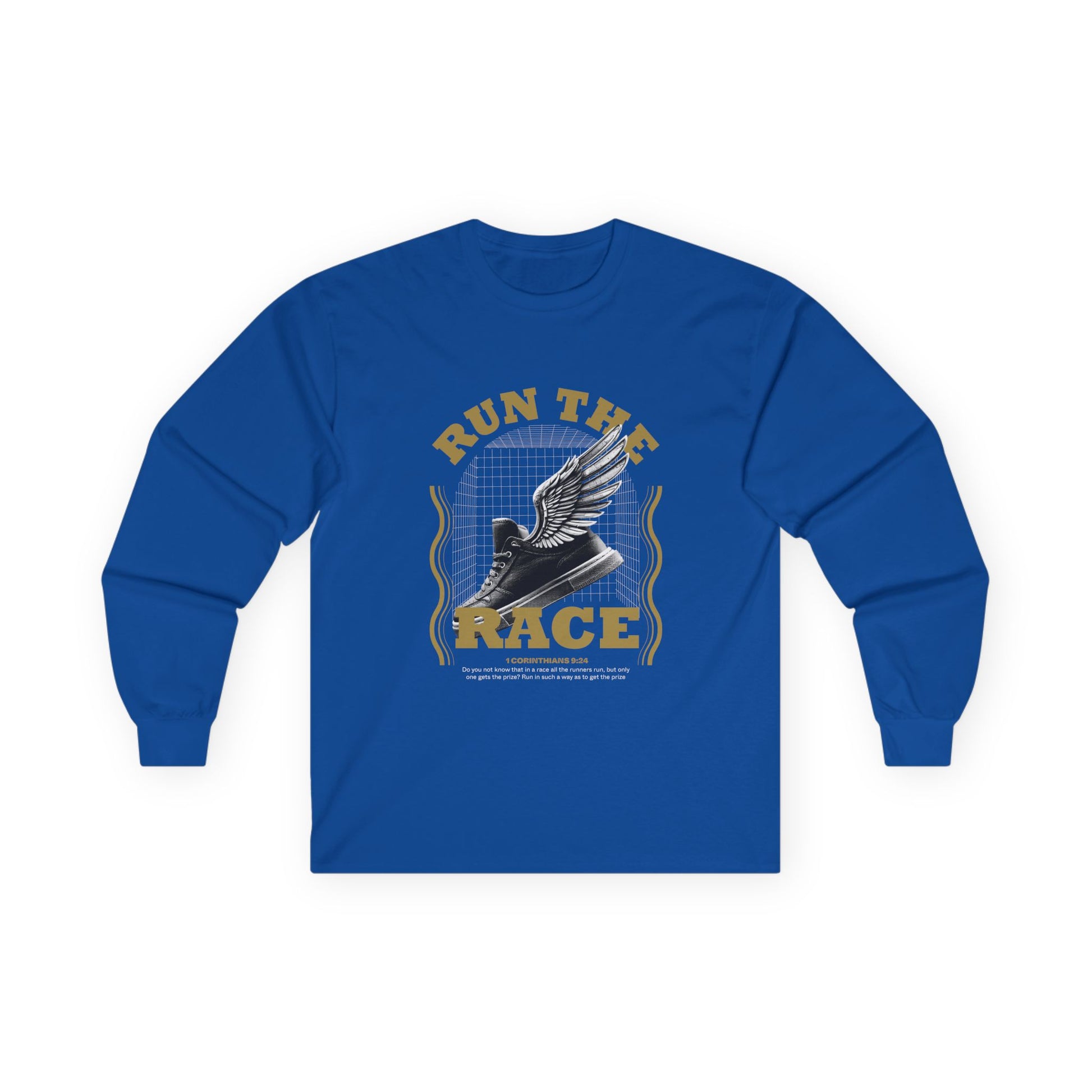 "Run The Race "  Unisex Long Sleeve Tee - The Shield of Light