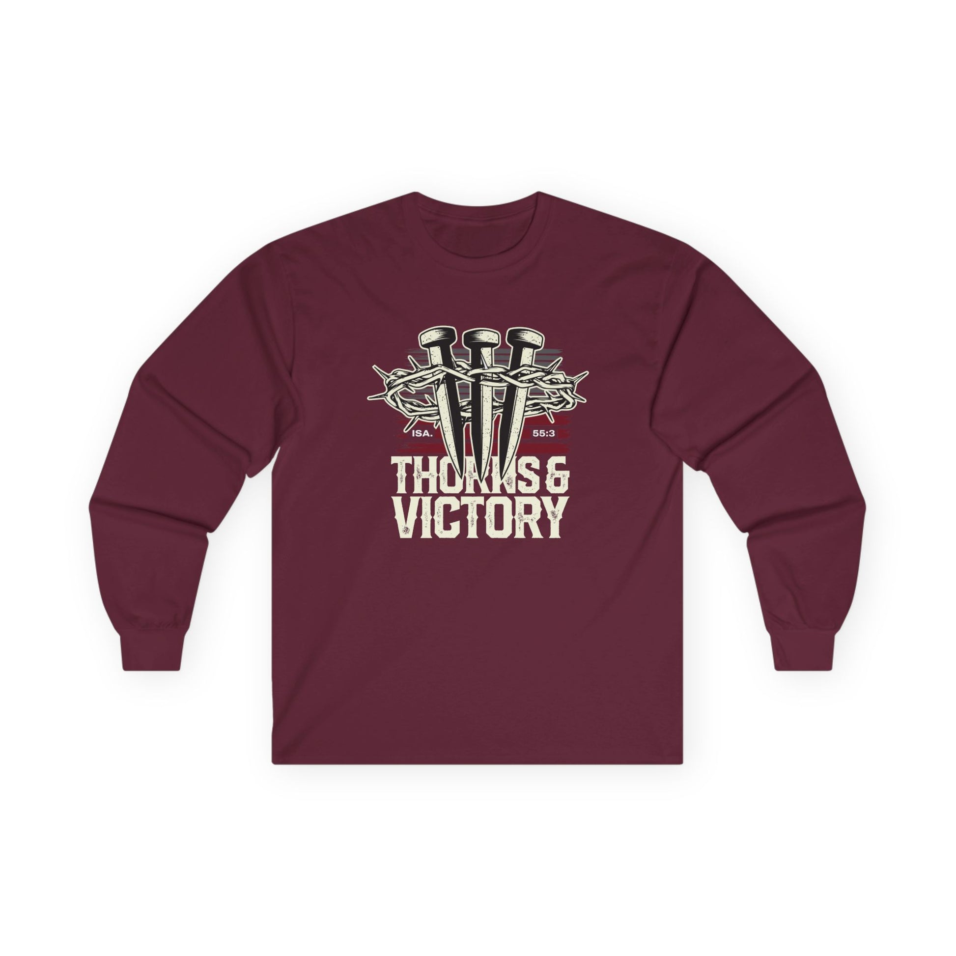 "Thorns & Victory" Unisex Long Sleeve Tee - The Shield of Light