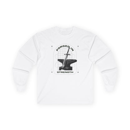 "Forged In Strength" Unisex Long Sleeve Tee - The Shield of Light