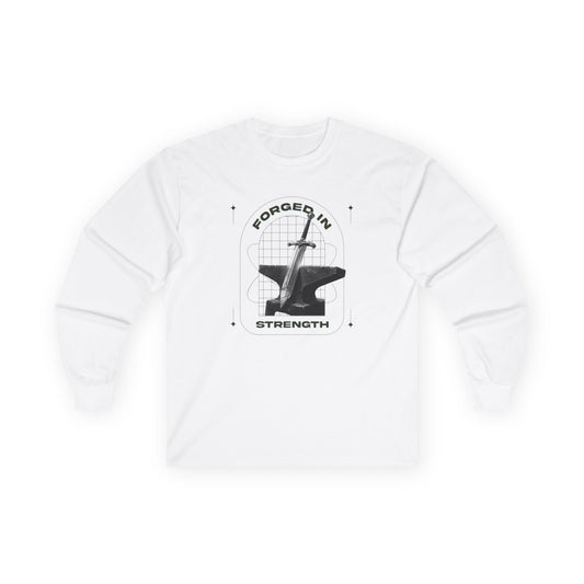 "Forged In Strength" Unisex Long Sleeve Tee - The Shield of Light