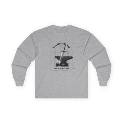 "Forged In Strength" Unisex Long Sleeve Tee - The Shield of Light