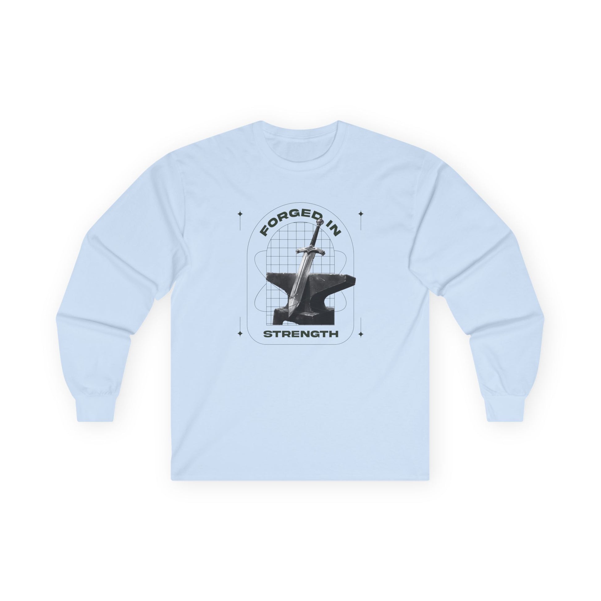 "Forged In Strength" Unisex Long Sleeve Tee - The Shield of Light