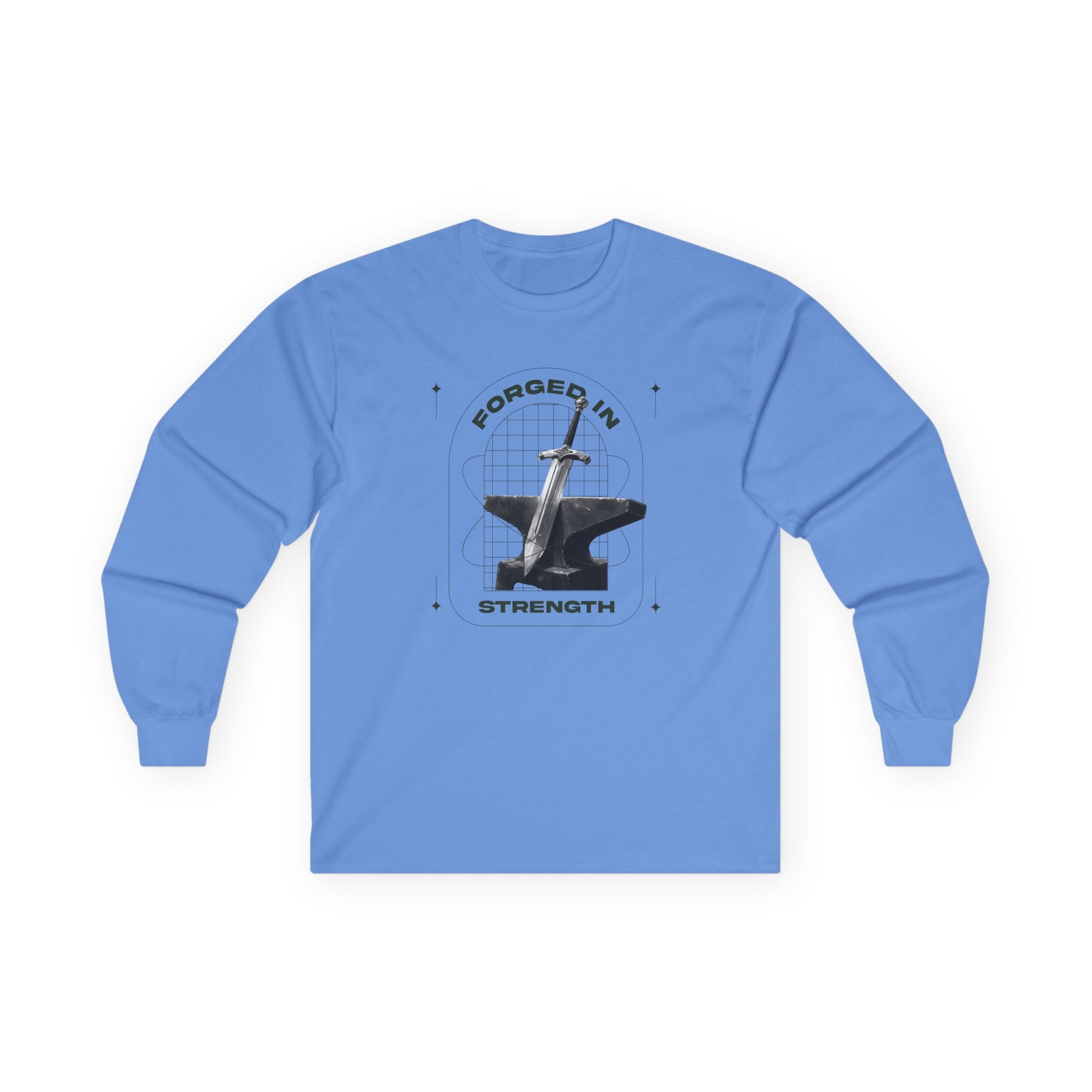 "Forged In Strength" Unisex Long Sleeve Tee - The Shield of Light