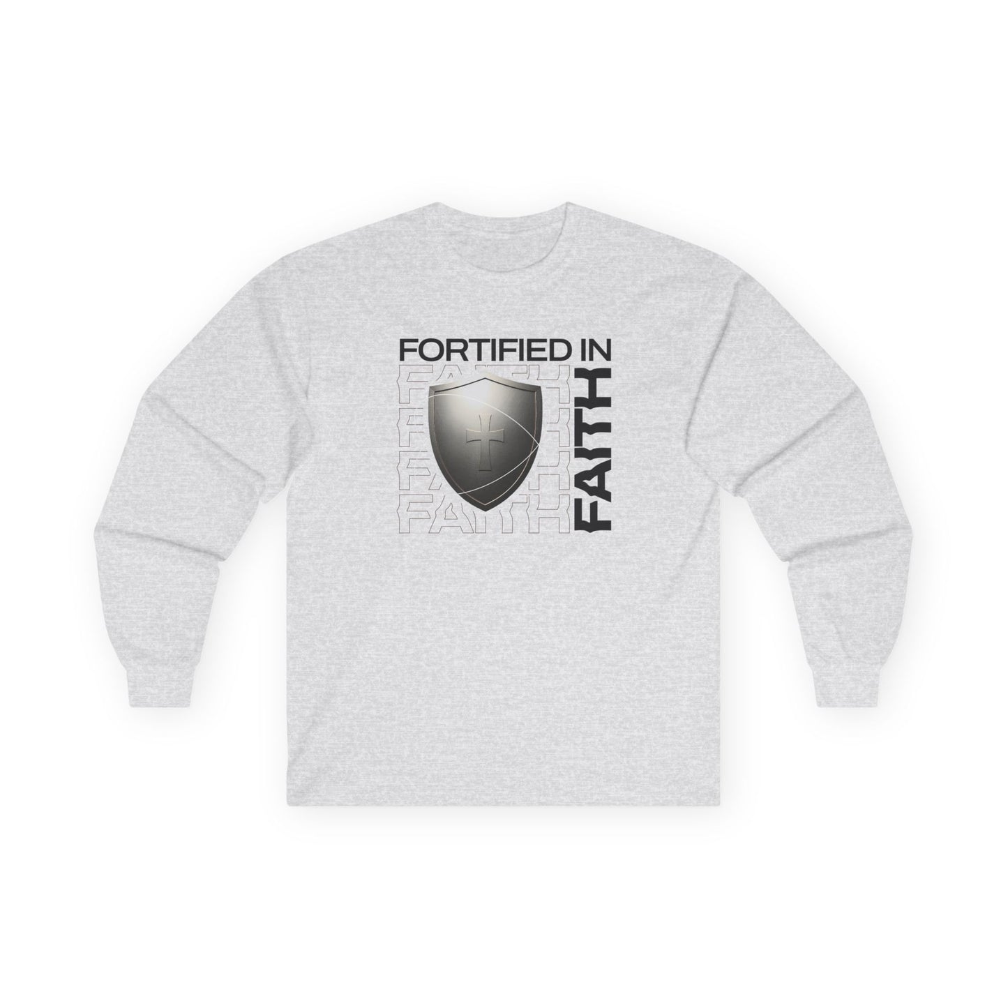 "Fortified In Faith " Unisex Long Sleeve Tee - The Shield of Light
