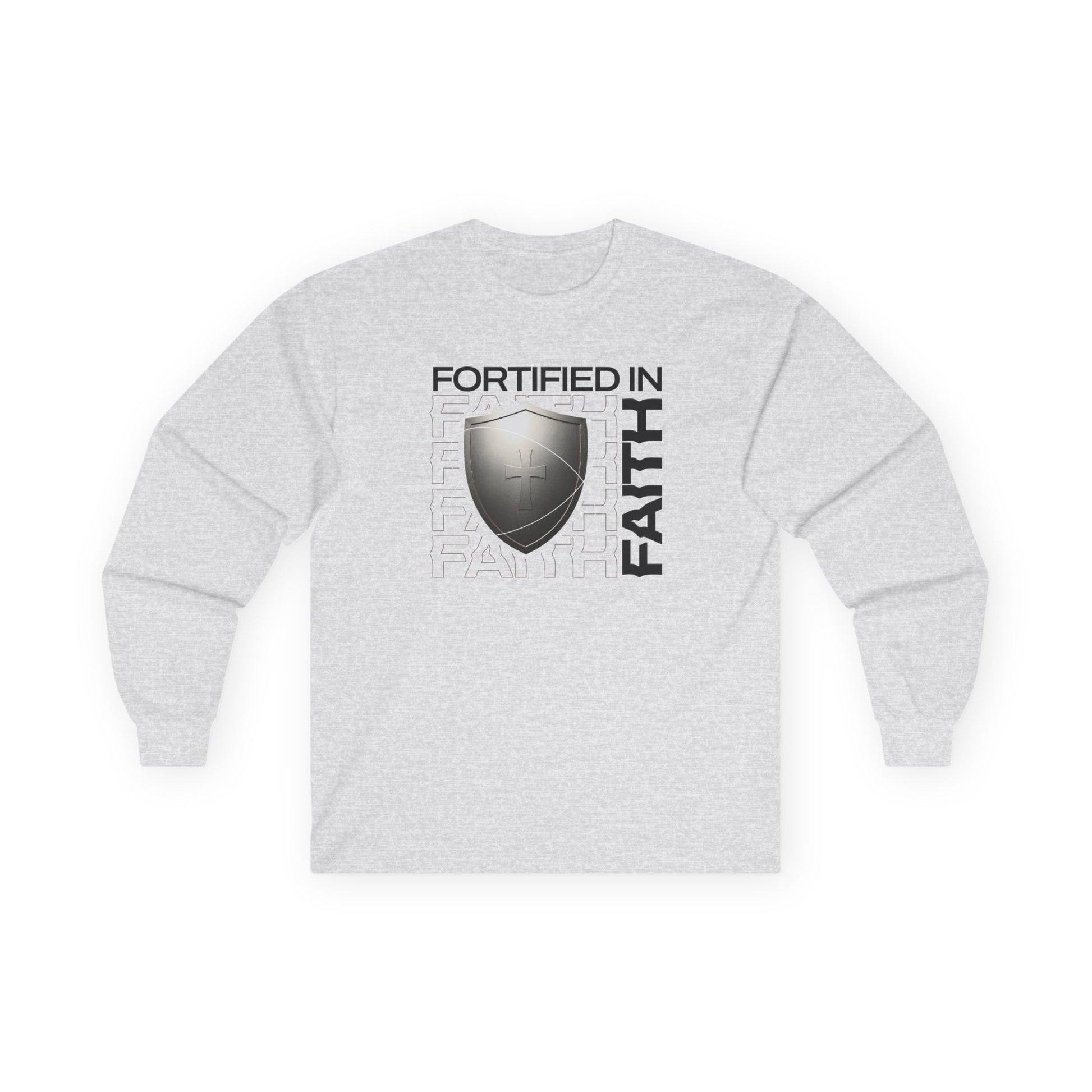 "Fortified In Faith " Unisex Long Sleeve Tee - The Shield of Light