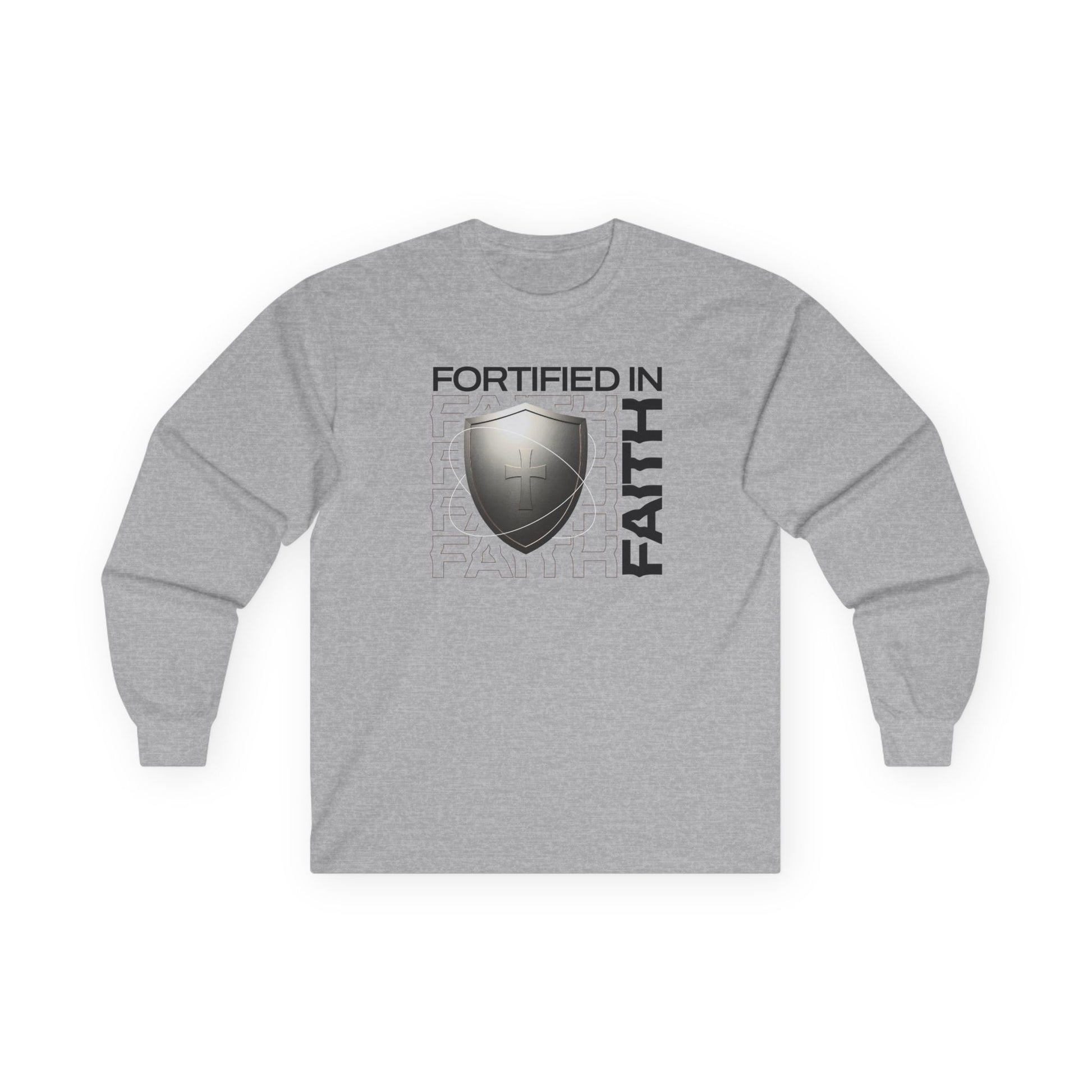 "Fortified In Faith " Unisex Long Sleeve Tee - The Shield of Light