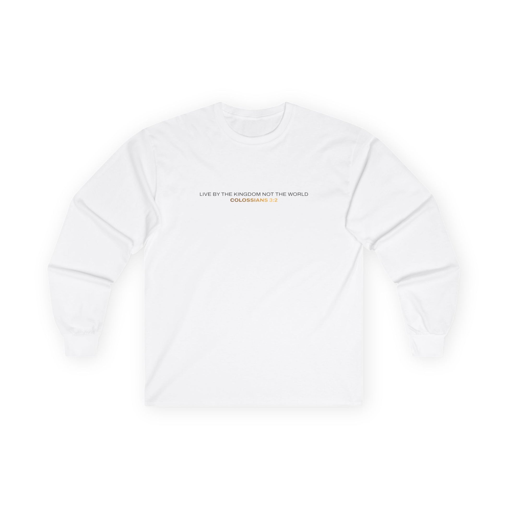 "Live By the Kingdom Not the World Colossians 3:2" Unisex Long Sleeve Tee - The Shield of Light