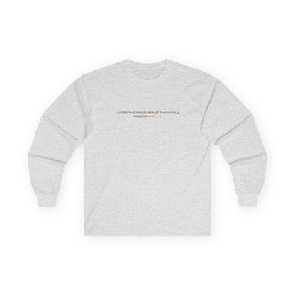 "Live By the Kingdom Not the World Colossians 3:2" Unisex Long Sleeve Tee - The Shield of Light