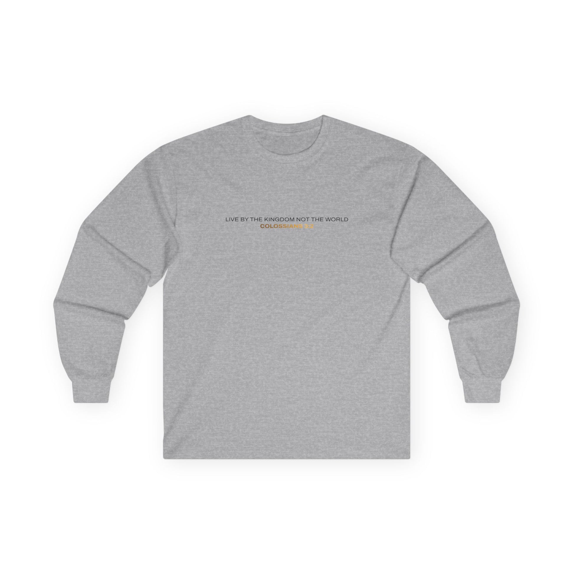 "Live By the Kingdom Not the World Colossians 3:2" Unisex Long Sleeve Tee - The Shield of Light