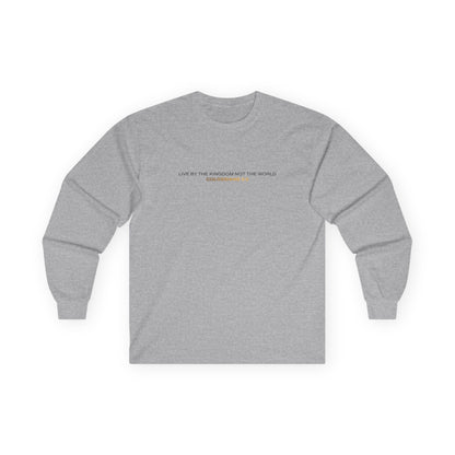 "Live By the Kingdom Not the World Colossians 3:2" Unisex Long Sleeve Tee - The Shield of Light