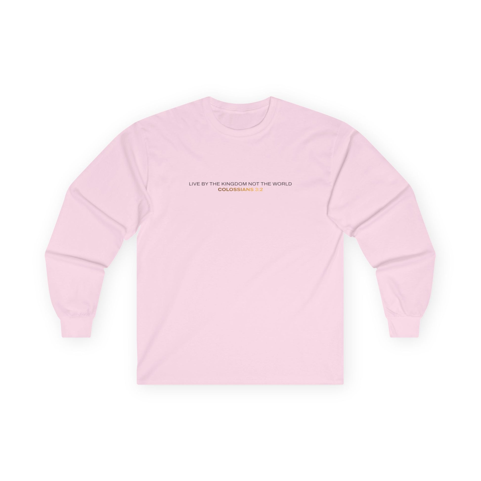 "Live By the Kingdom Not the World Colossians 3:2" Unisex Long Sleeve Tee - The Shield of Light