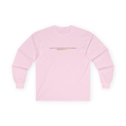 "Live By the Kingdom Not the World Colossians 3:2" Unisex Long Sleeve Tee - The Shield of Light