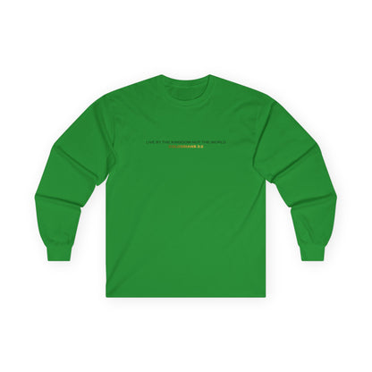 "Live By the Kingdom Not the World Colossians 3:2" Unisex Long Sleeve Tee - The Shield of Light