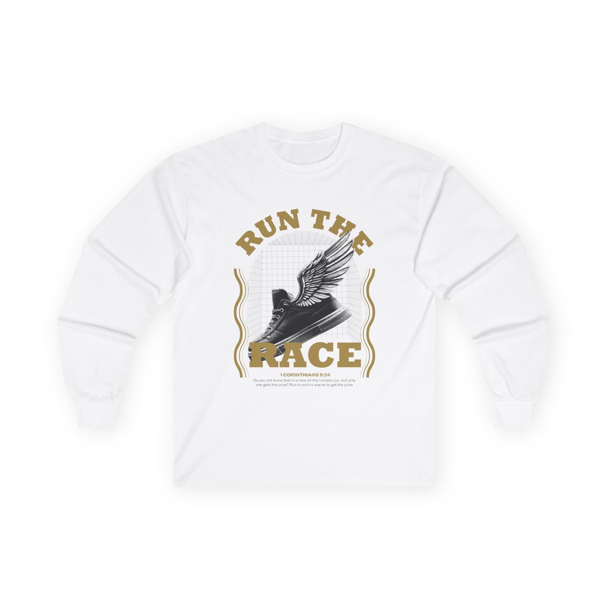 "Run The Race "  Unisex Long Sleeve Tee - The Shield of Light