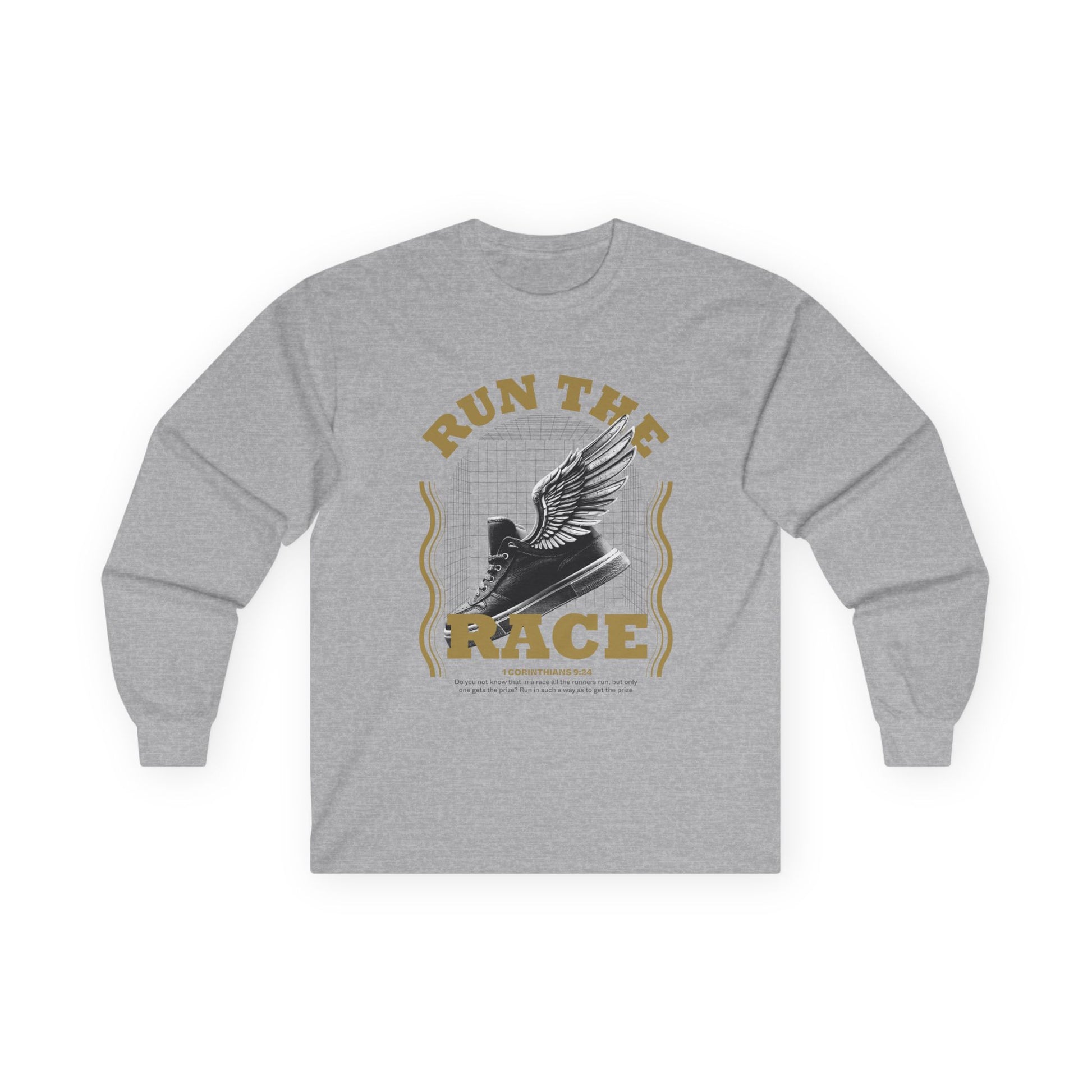 "Run The Race "  Unisex Long Sleeve Tee - The Shield of Light
