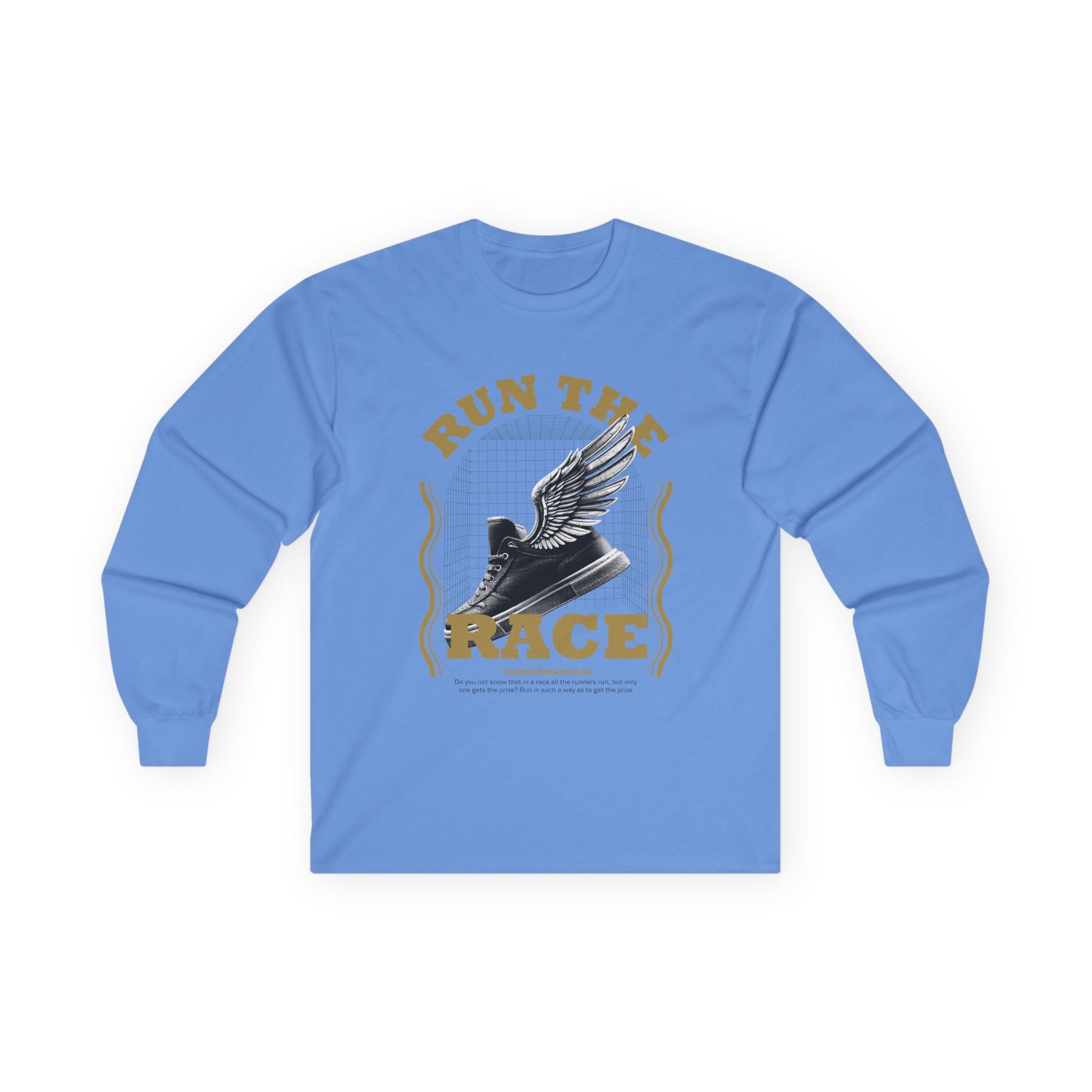 "Run The Race "  Unisex Long Sleeve Tee - The Shield of Light