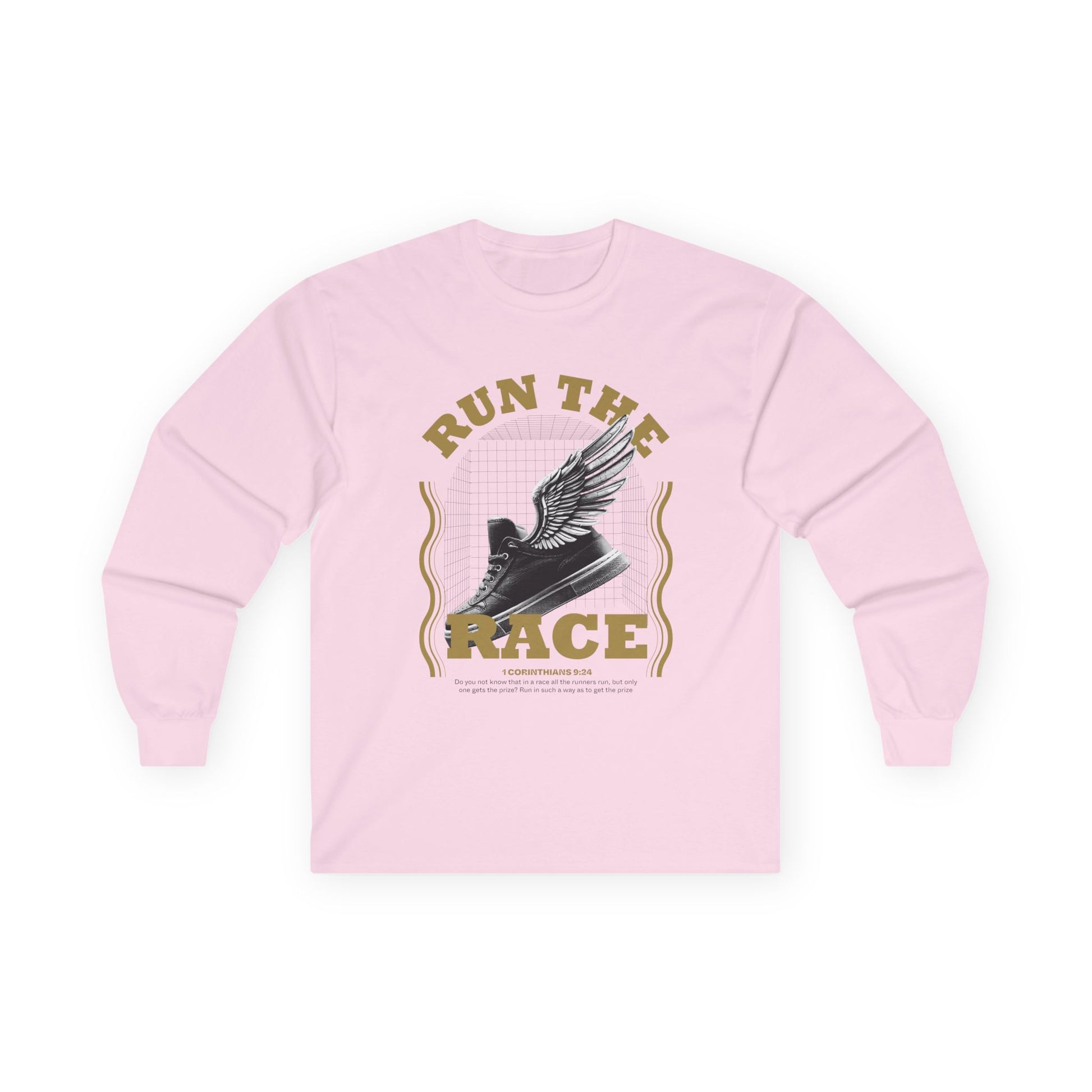 "Run The Race "  Unisex Long Sleeve Tee - The Shield of Light
