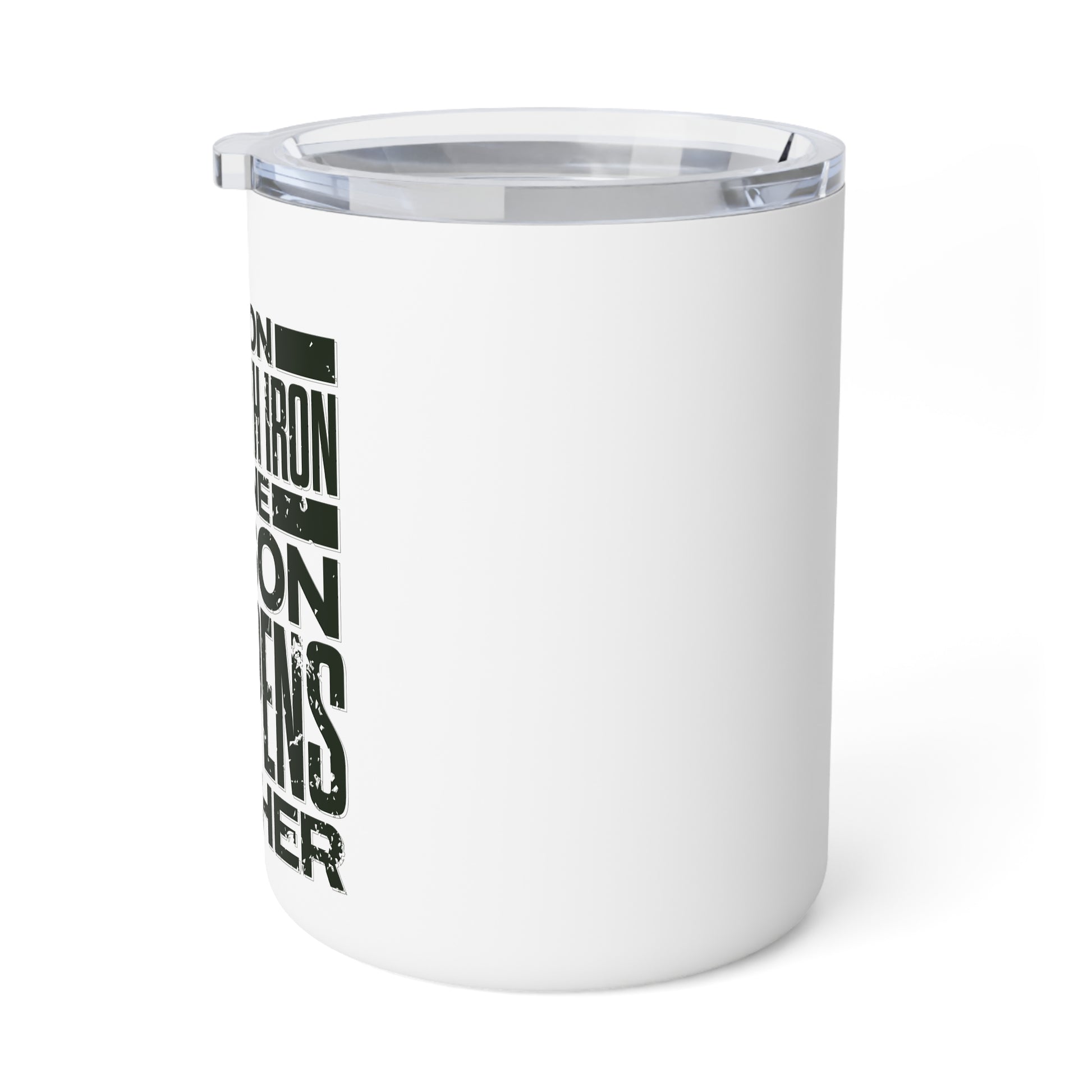 "As Iron Sharpeneth Iron So One Person Sharpens Another" Unisex Insulated Coffee Mug, 10oz - The Shield of Light