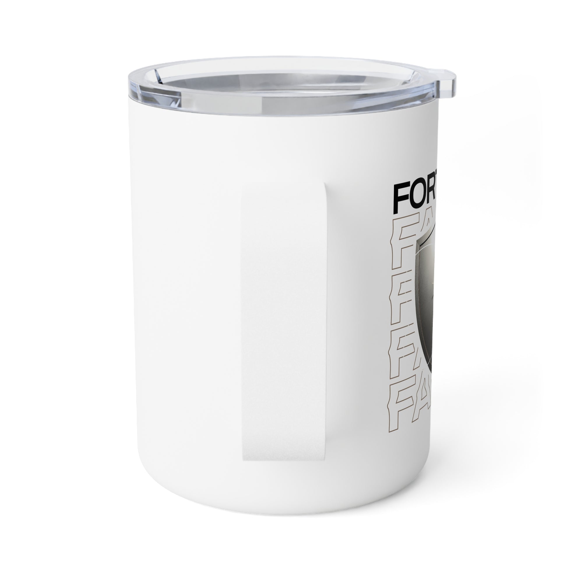 "Fortified In Faith " Unisex Insulated Coffee Mug, 10oz - The Shield of Light