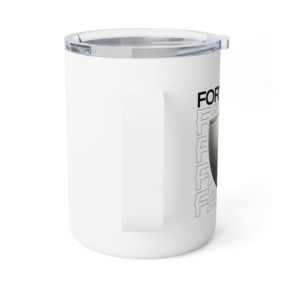 "Fortified In Faith " Unisex Insulated Coffee Mug, 10oz - The Shield of Light