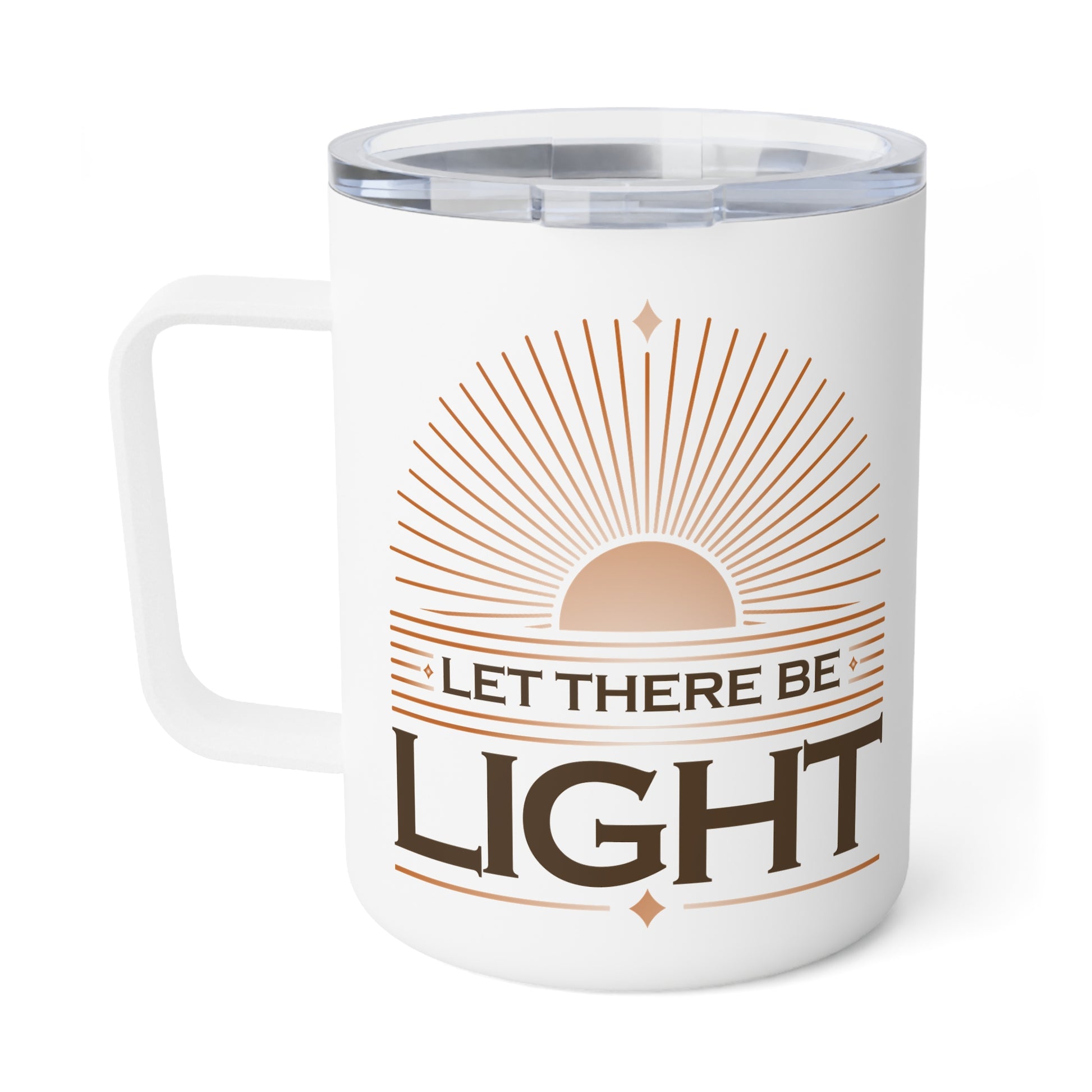"Let There Be Light" Unisex Insulated Coffee Mug, 10oz - The Shield of Light