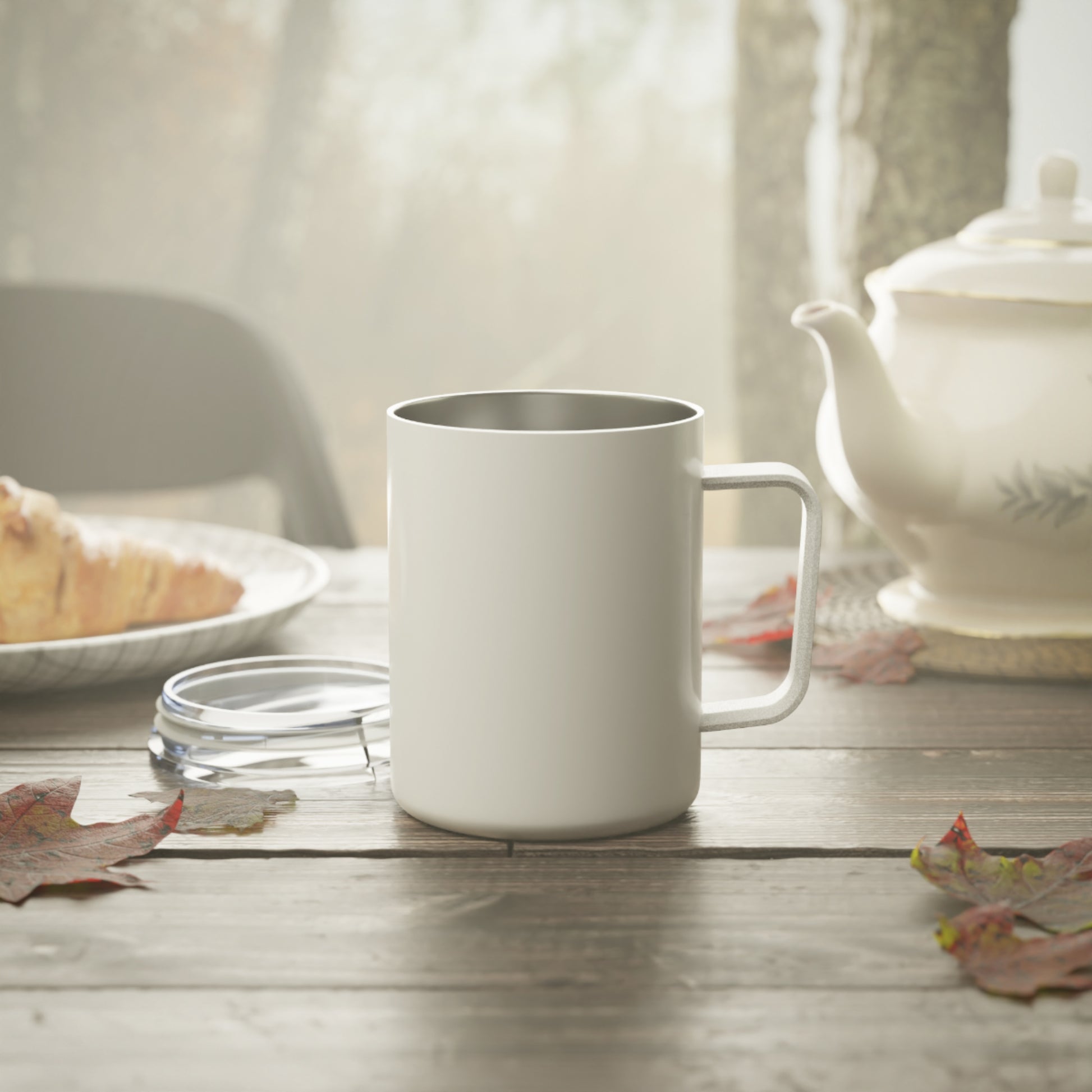 "Live By the Kingdom Not the World Colossians 3:2" Unisex Insulated Coffee Mug, 10oz - The Shield of Light