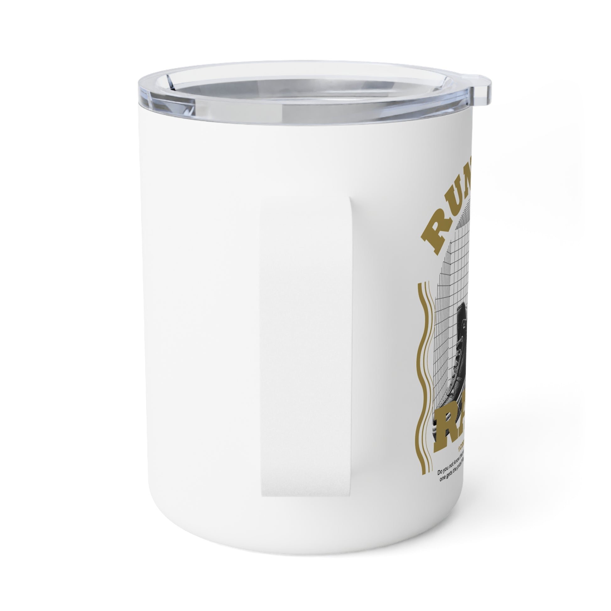 "Run The Race" Unisex Insulated Coffee Mug, 10oz - The Shield of Light