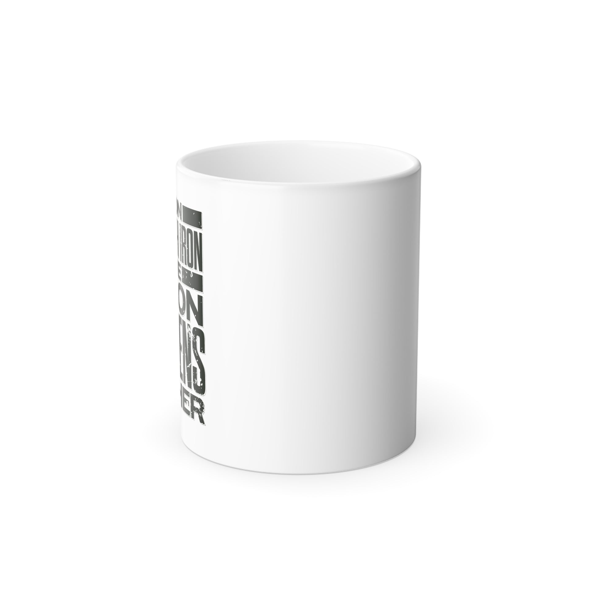 "As Iron Sharpeneth Iron So One Person Sharpens Another" Unisex  11oz Coffee Color Morphing Mug - The Shield of Light