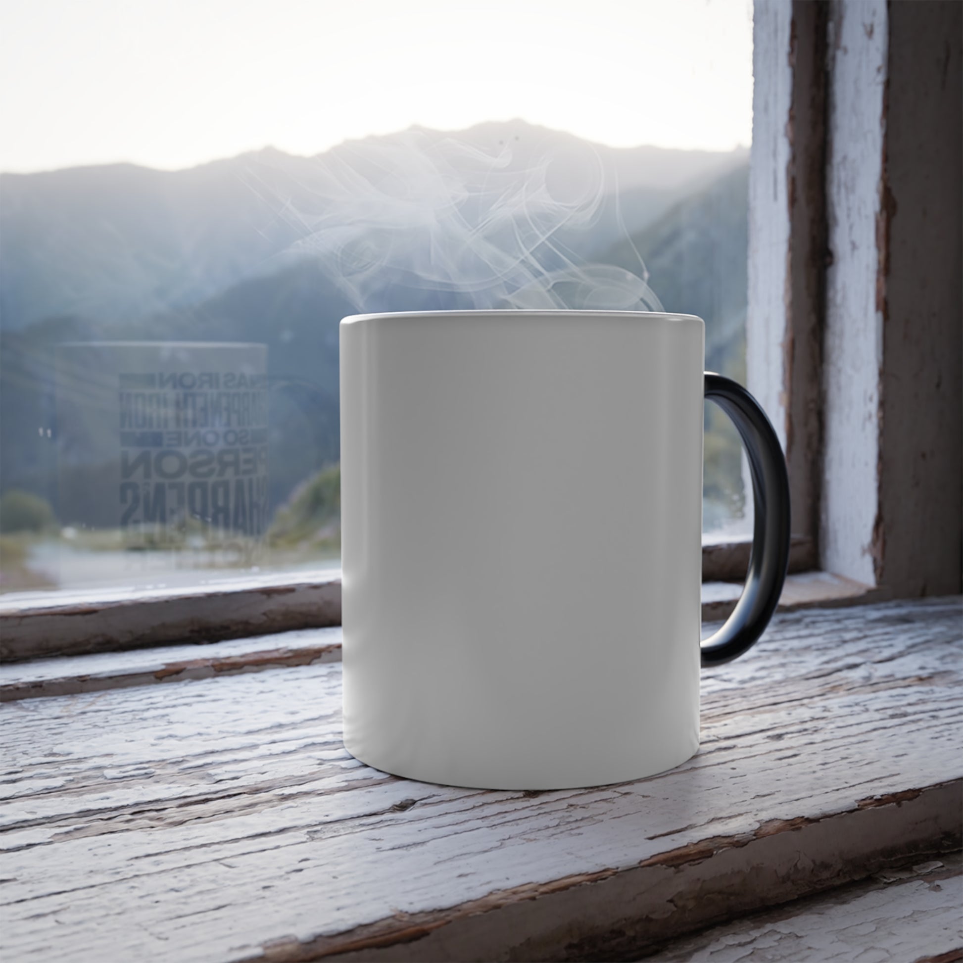 "As Iron Sharpeneth Iron So One Person Sharpens Another" Unisex  11oz Coffee Color Morphing Mug - The Shield of Light